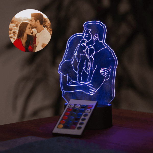 LED Svetilka: Couple Portrait