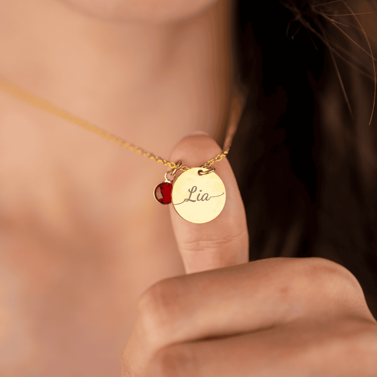 Necklace: Name Birthstone