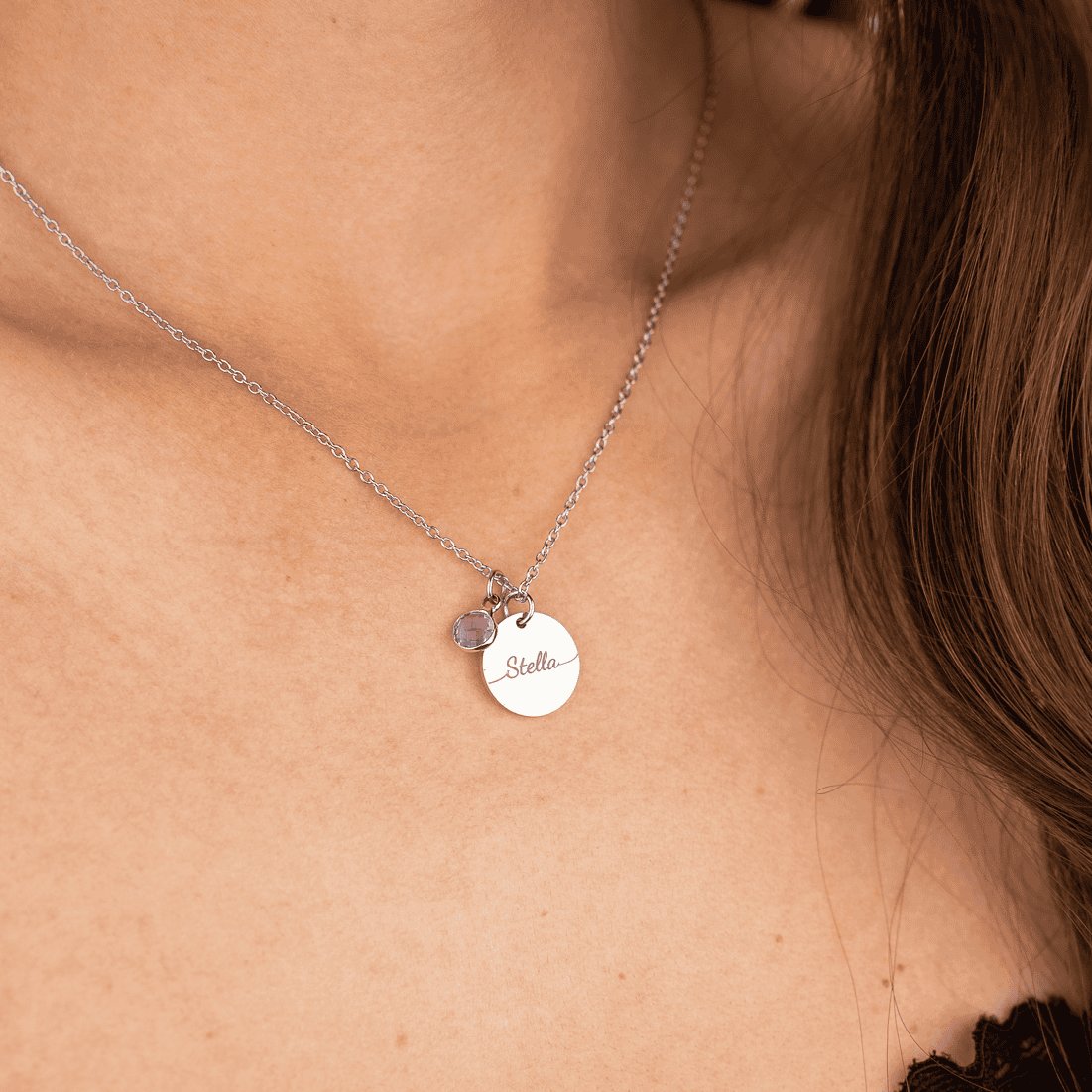 Necklace: Name Birthstone