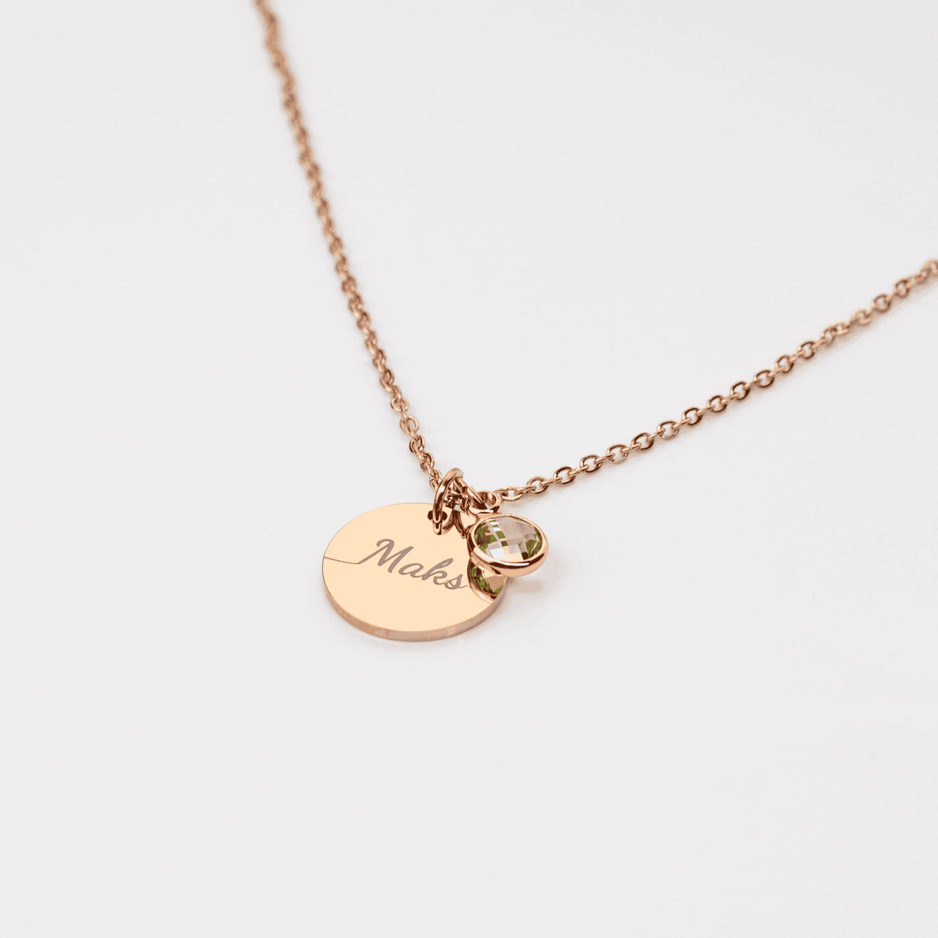 Necklace: Name Birthstone