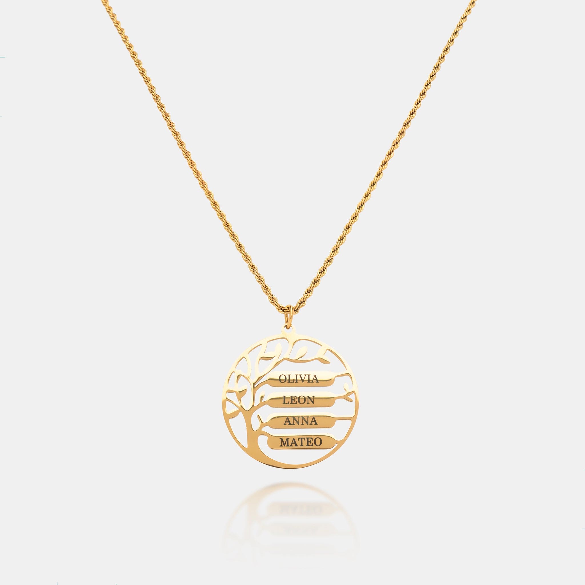 Family Tree Name Necklace