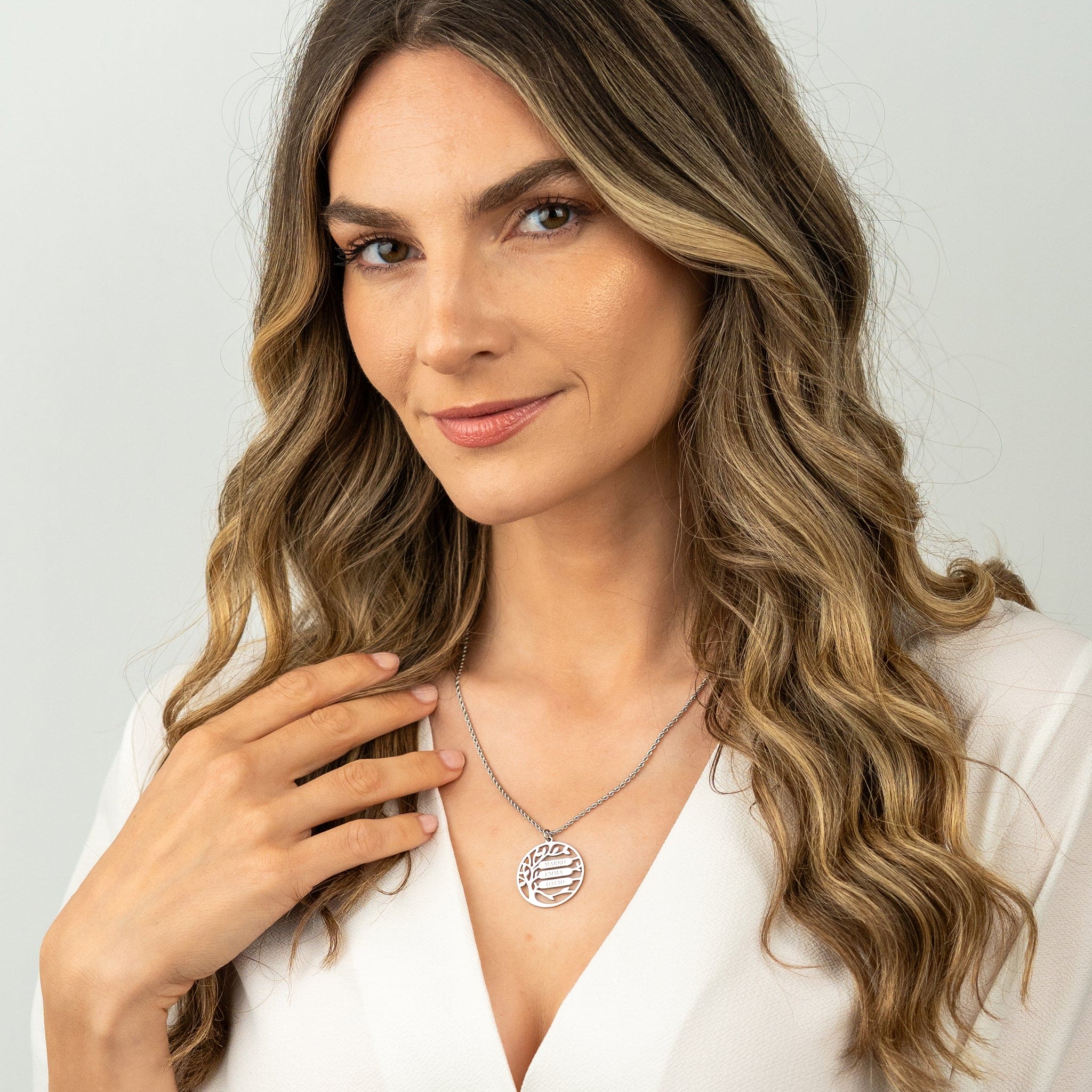 Family Tree Name Necklace