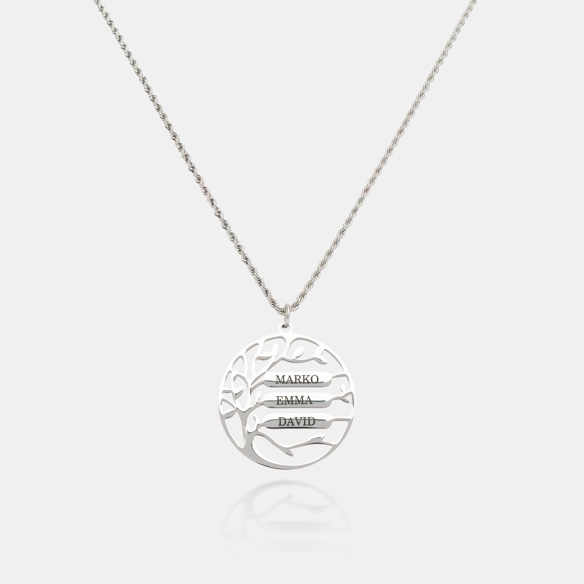 Family Tree Name Necklace