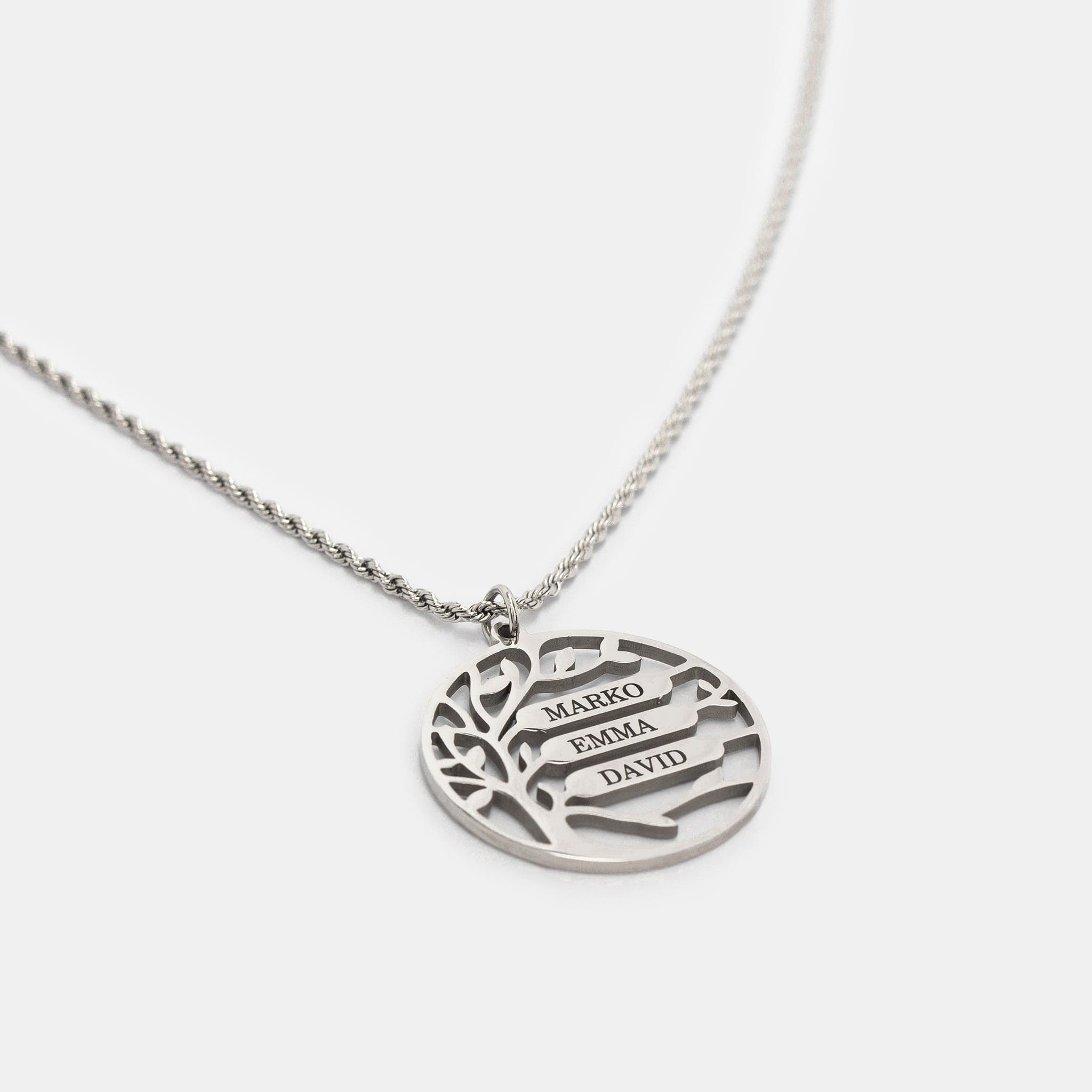 Family Tree Name Necklace