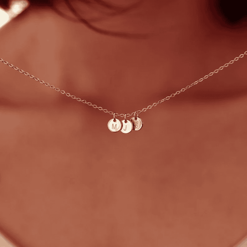 Necklace: Tiny Initials
