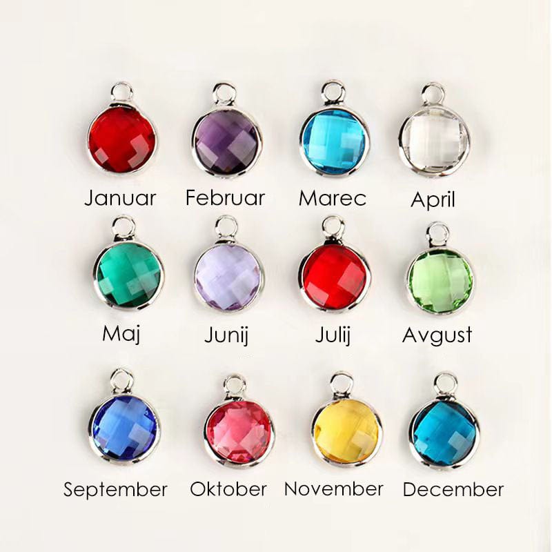 Ogrlica: Flower Birthstone