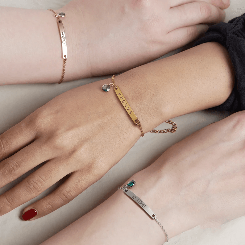 Bracelet: Name Birthstone