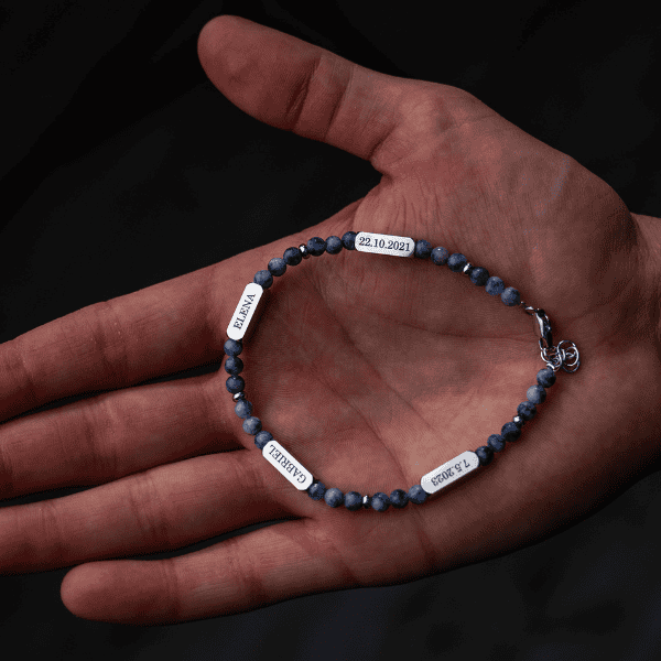 Pulseira: Tribute [Sodalite Azul]