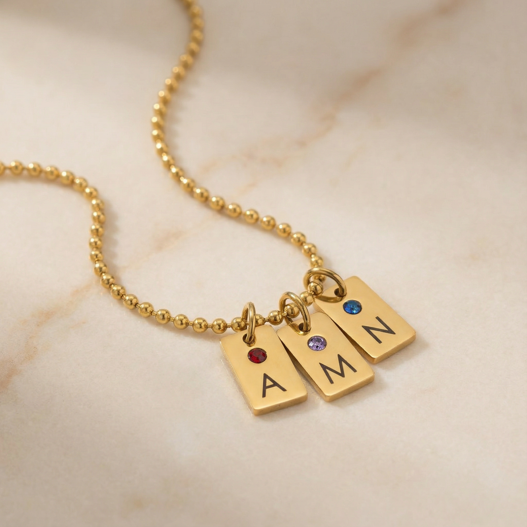 Náhrdelník: Birthstone Tag