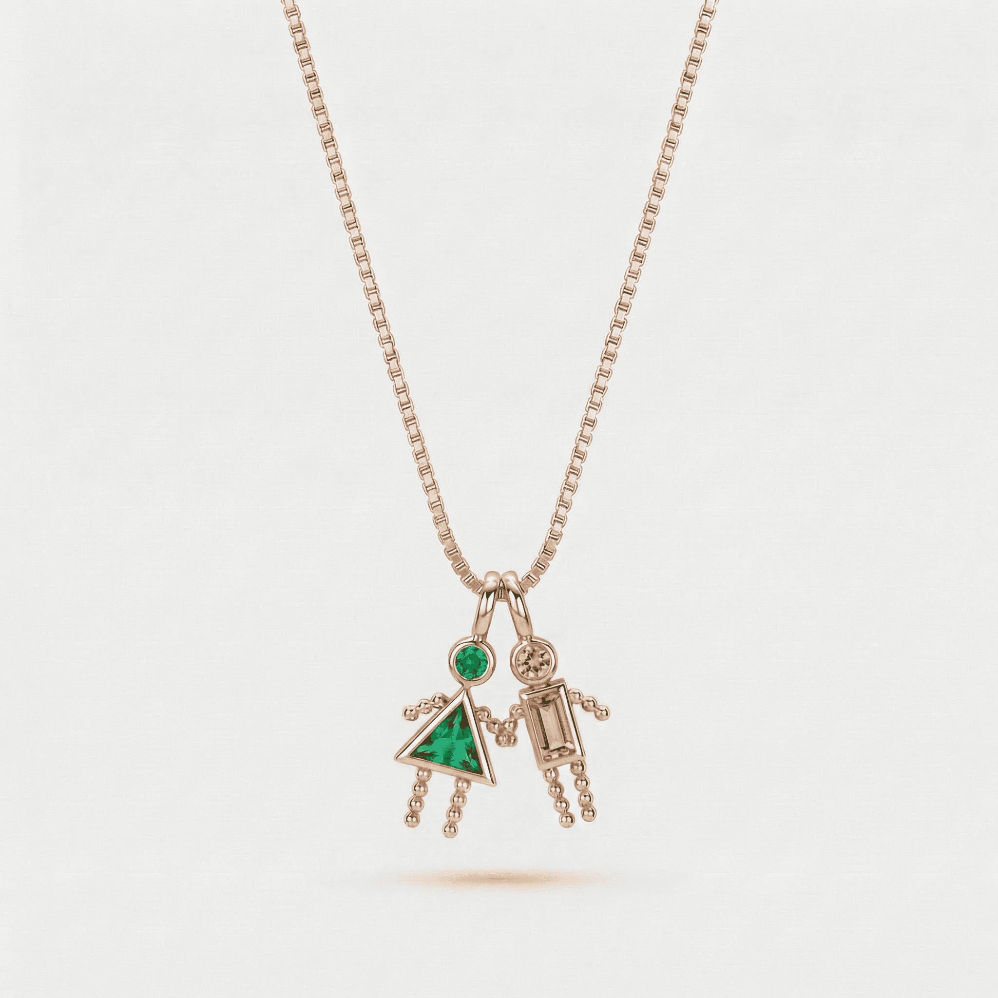 Necklace: Family Birthstone → Halskette: Family Birthstone