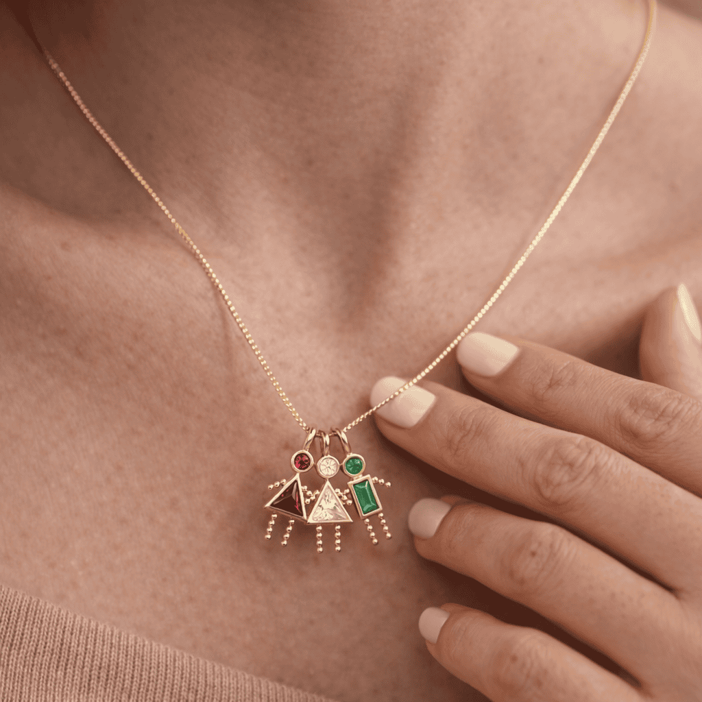 Necklace: Family Birthstone → Halskette: Family Birthstone