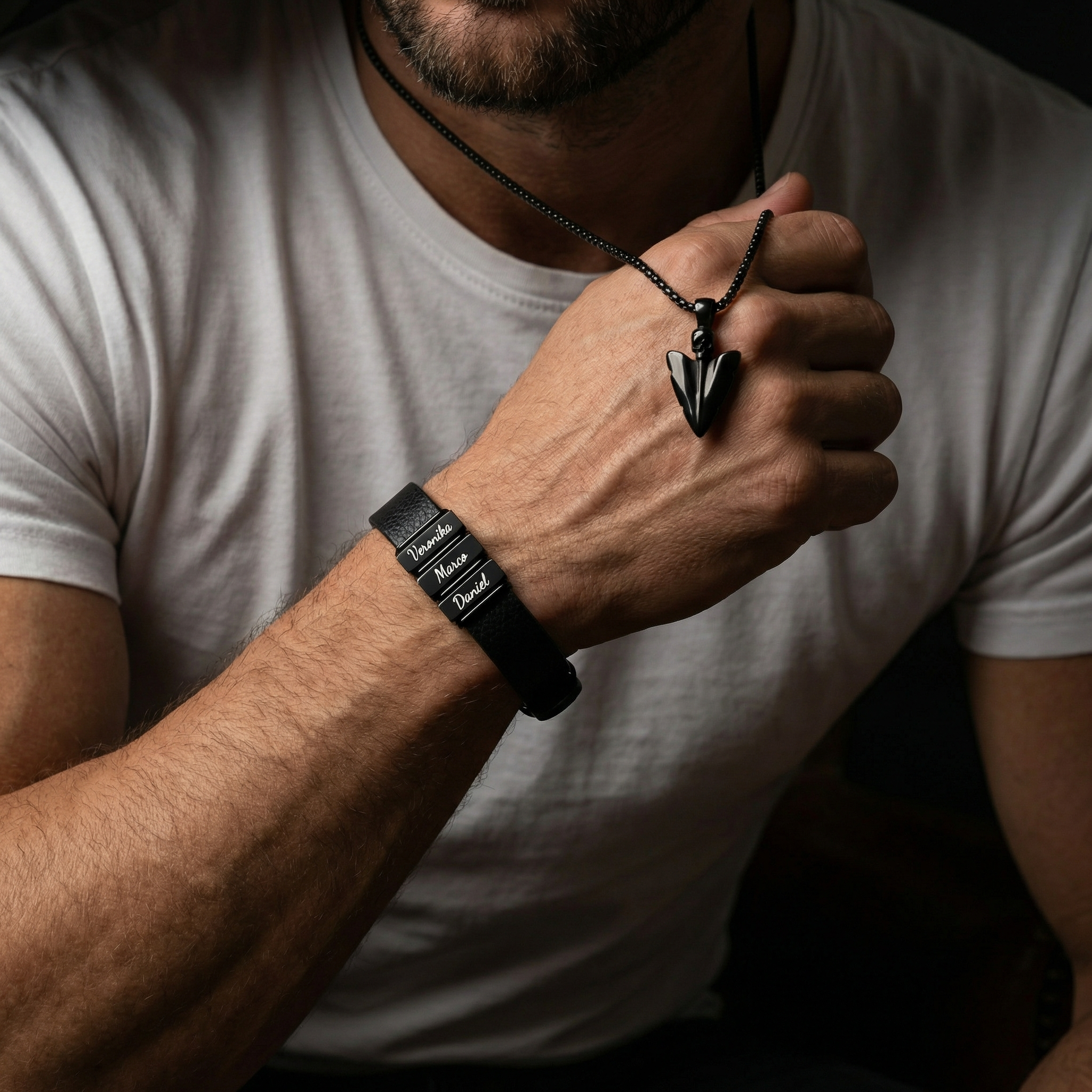 Set od 2 komada: narukvica Ranger Black + ogrlica Arrow