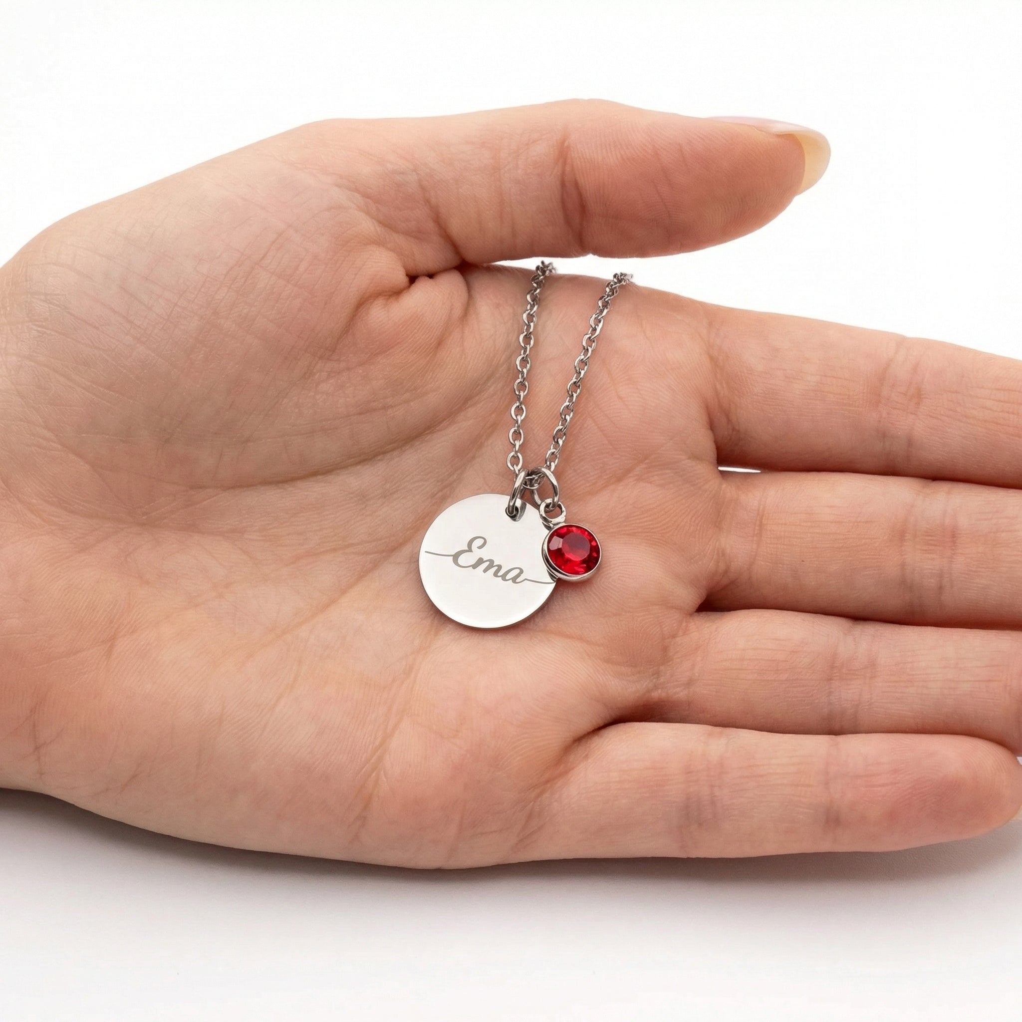 Necklace: Name Birthstone