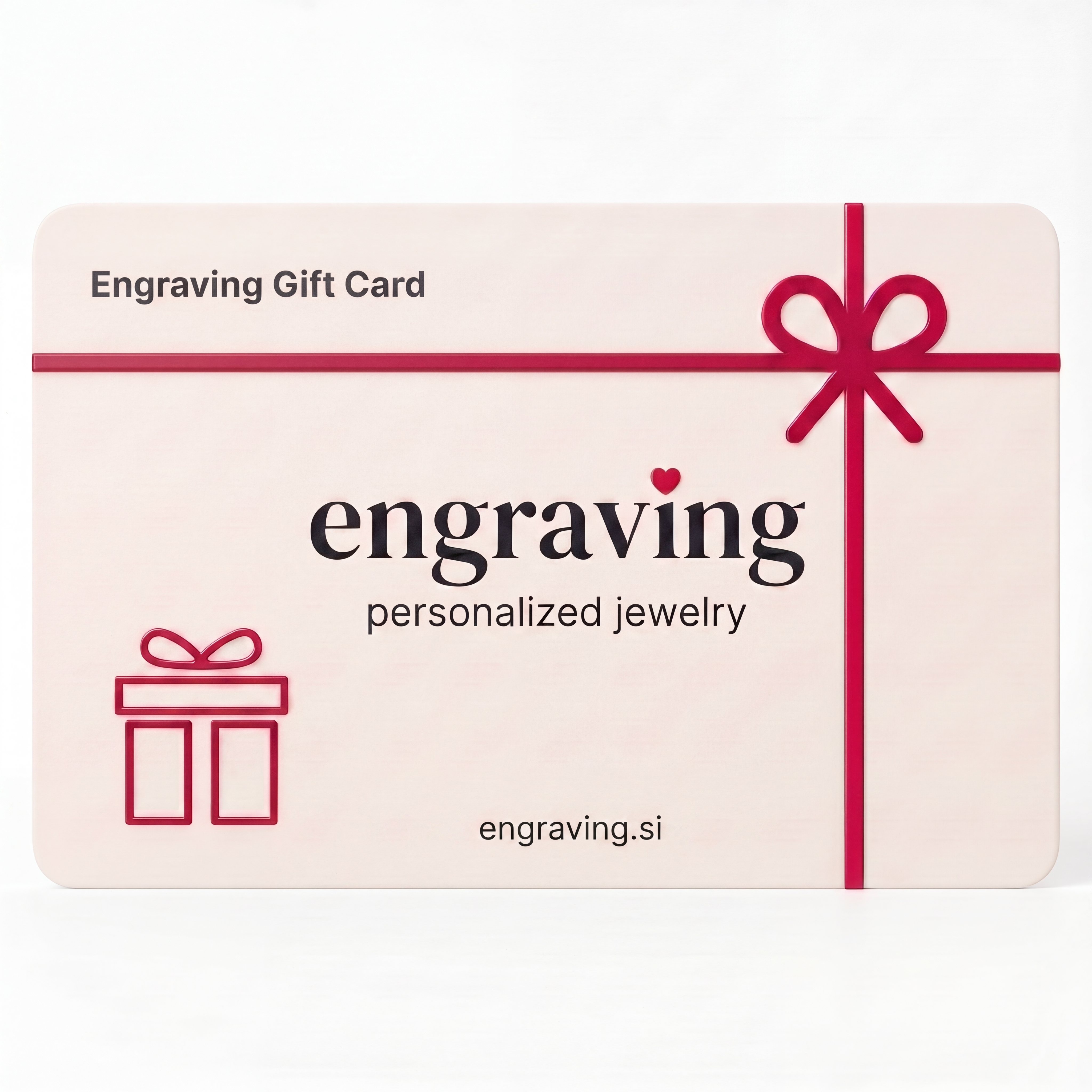 Engraving Digital Gift Card