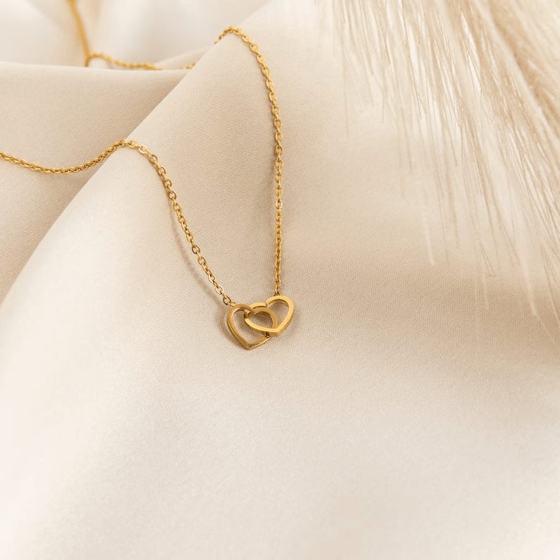 Necklace: Double Heart